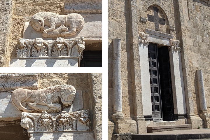 Sculptures sur le portail