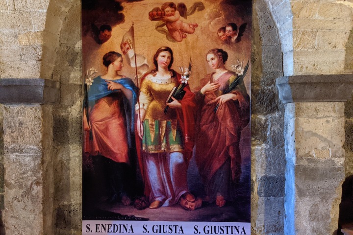 Raffigurazione delle Sante Giusta, Giustina ed Enedina