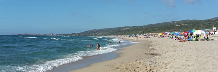 Panorama della spiaggia