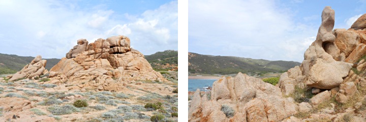 Rocce nella Sardegna Settentrionale