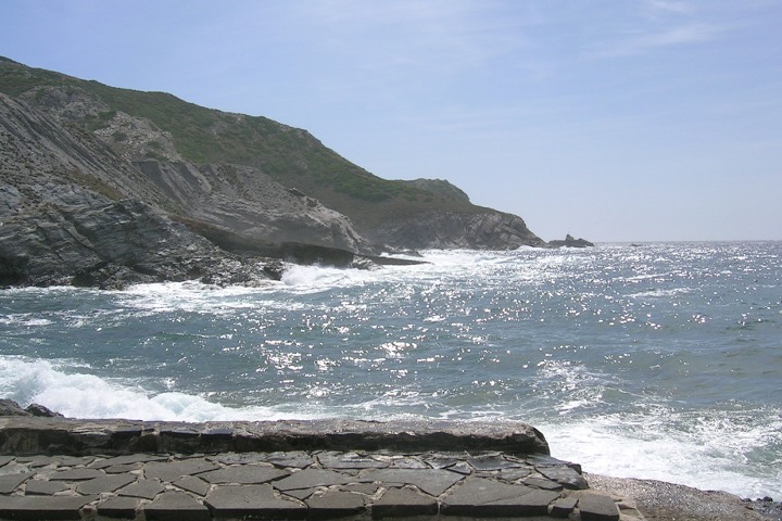 Il mare presso l'Argentiera