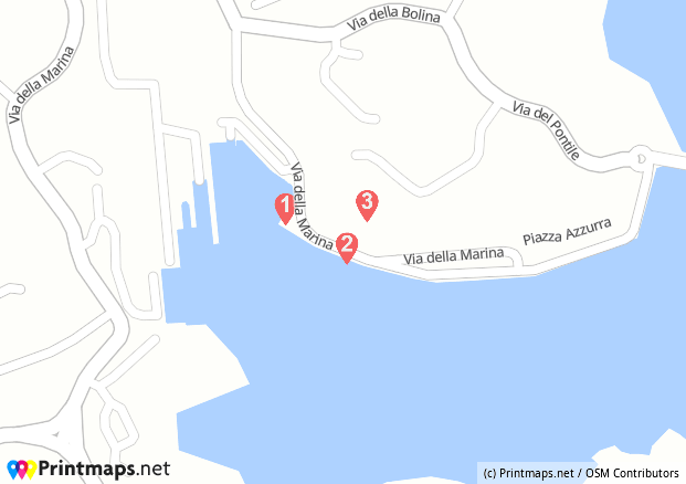 Plan de Marina di Porto Cervo