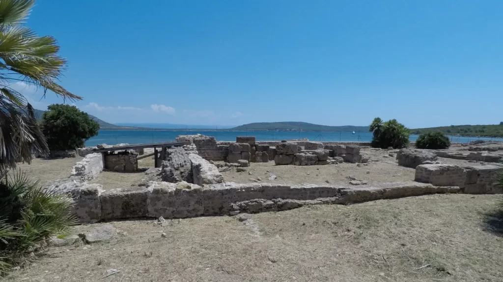 Panorama of Sant'Imbenia Roman villa