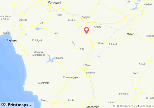 Santa Maria di Mesumundu map