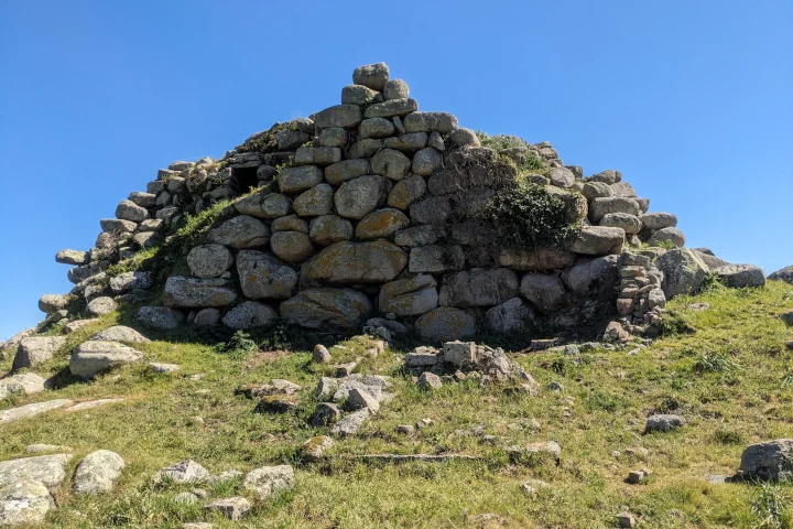 Upper entrance to the nuraghe